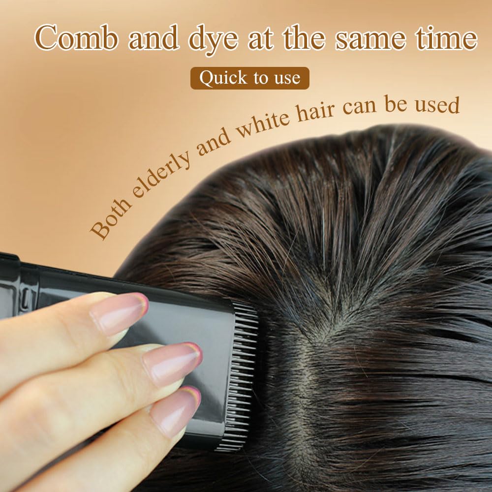 🔥Hot Sale 49% OFF👍🏻Portable Hair Dye Comb for Gray Hair Coverage