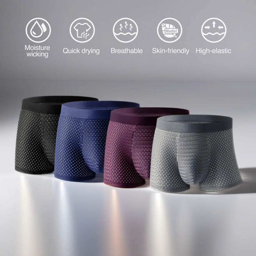 BAMBOO FIBRE BOXERS SHORTS - FOR ALL DAY COMFORT