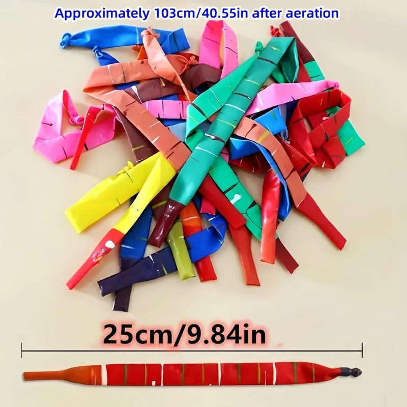 🎈100Pcs Rocket Balloons - Assorted Colors Flying Magic Long Balloons - 🎁BUY 1 GET 100 PCs & Pump