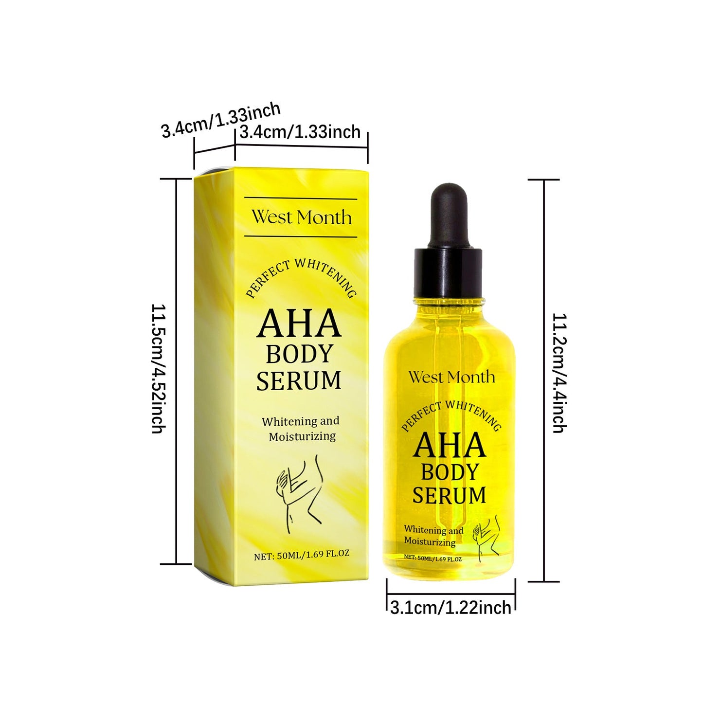 Hydrating Body Serum — Brightening Hydrating Moisturizing Skin Care Body Care Serum