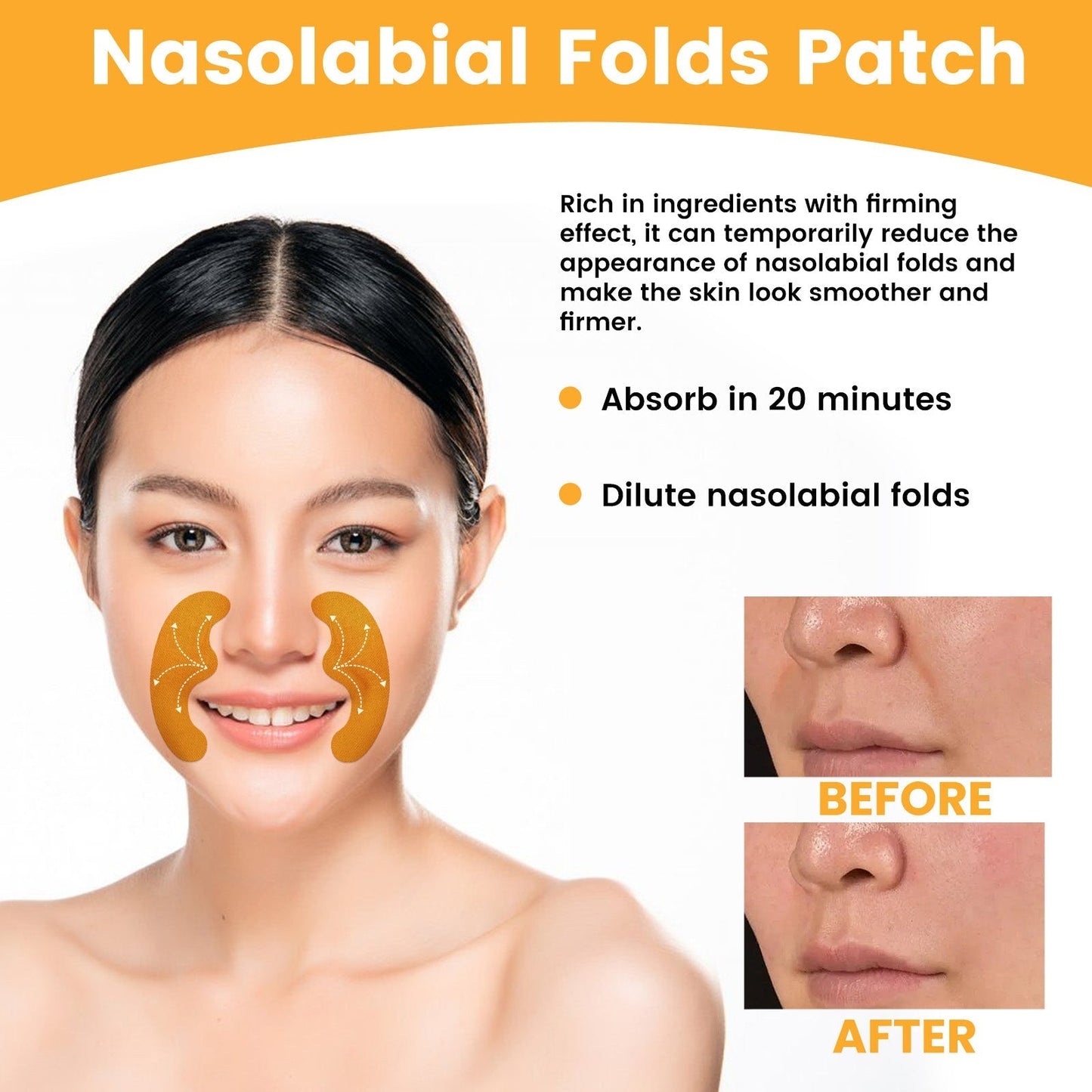 Nasolabial Folds Repair Patch - Golden Factor to Smooth the Wrinkles of Age ✨💛