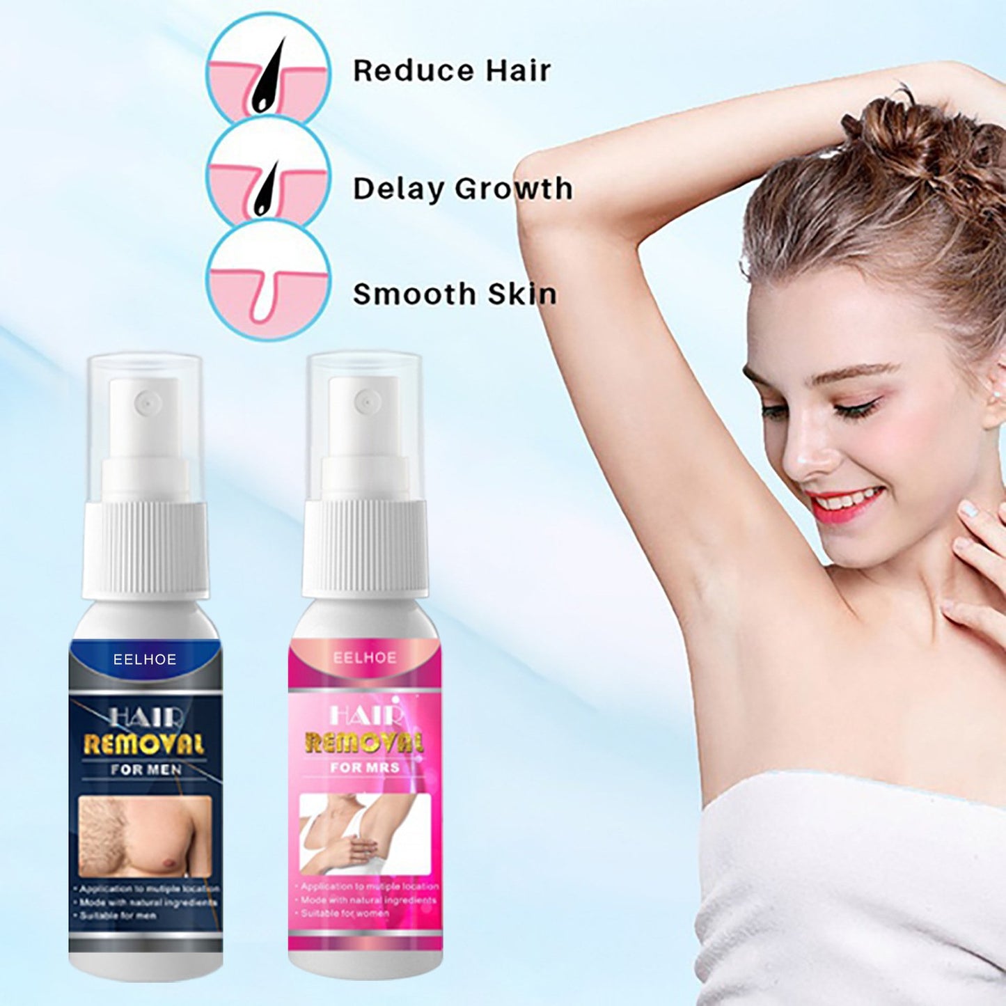 2025 New Women Semi-permanent Hair Removal Spray