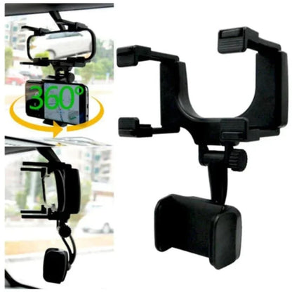 Car Rear View Mirror Phone Holder