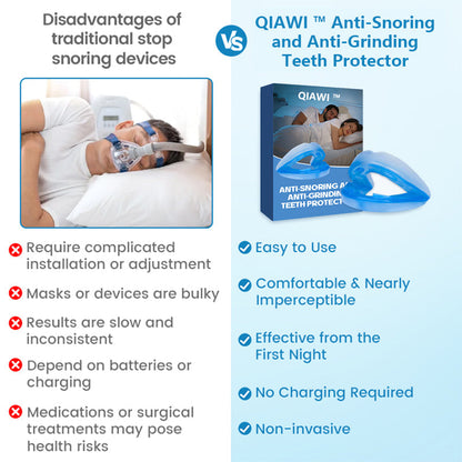 🌙 SILENT NIGHTS, STRONG TEETH! 🦷 QIAWI™ Anti-Snoring Guard 🔵✨