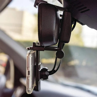 Car Rear View Mirror Phone Holder