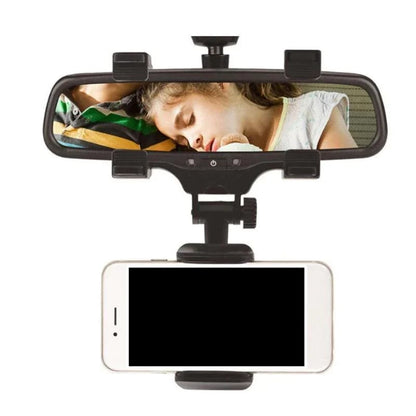 Car Rear View Mirror Phone Holder