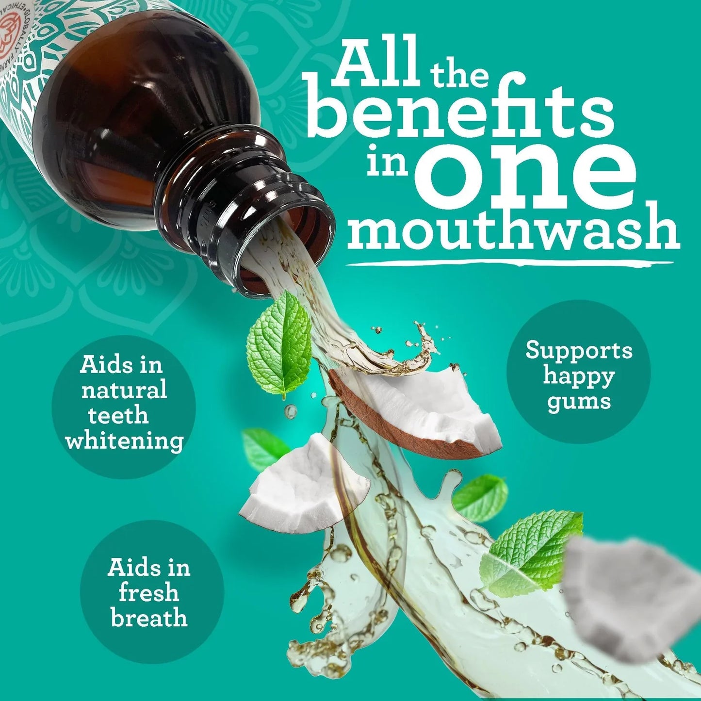 Guru Nanda™️ Coconut Oil Pulling w/ Essential Oils (FREE GIFTS INCLUDED TODAY)