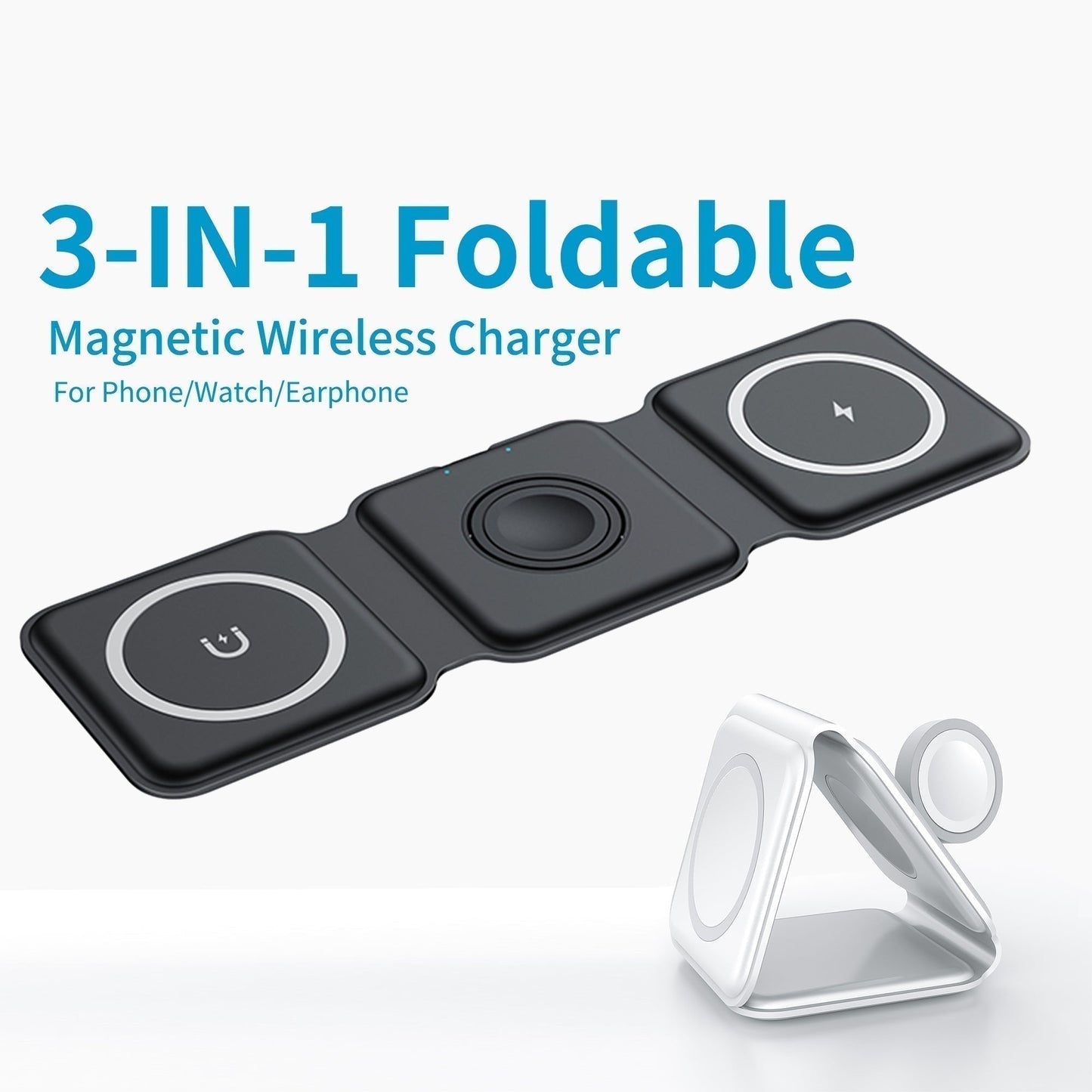 3 in 1 Foldable Magnetic Wireless Charger