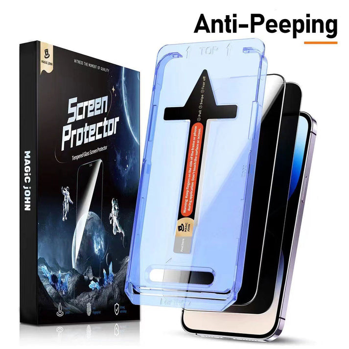 🔥Hot Sale 50%🔥4K HD/Anti-Peeping Tempered Glass Screen Protector with Auto Dust-elimination Installation for iPhone